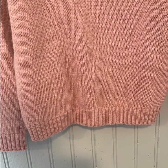 Charabia Pink Crew Neck Cashmere Blend Sweater with Ribbed Trim | 6A NWT - Picture 6 of 10